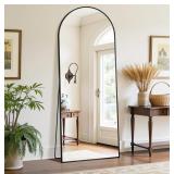 Full length Mirror, black, Approx. 58" x 19"