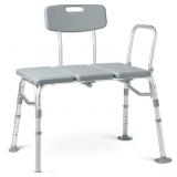 Medline Guardian Transfer Bench with Back - Push B