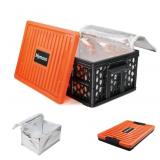 Mymazn Trunk Crate Organizer with Cooler for Trave