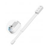 Retractable Power Strip, Off White, Approx. 23",