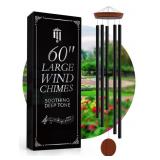 Sympathy Hearts 60" Extra Large Wind Chimes, Deep