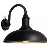 21" Large Outdoor Gooseneck Barn Light Dusk to Da