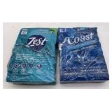 2 Pks Deodorant Bar Soap, (16) Zest Refreshing Aqu