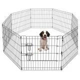 Pet Play Pen - 24"x24" Panel, 8 Interconnected P