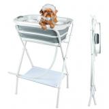 Elevated Dog Collapsible Bathtub Grooming Station