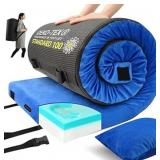 Memory Foam Camping Mattress Pad - Blue - 80x38x3"