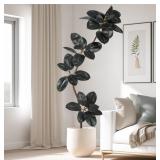 5.2 Ft. Artificial Rubber Tree Faux Plant - Purple
