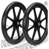 Upgraded 20x1.95" Flat Free Tires Compatible w
