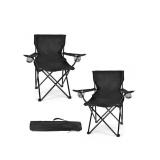 2 Pack Lightweight Camping Chairs with Carry Bag -