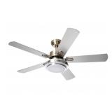 Warmiplanet 52" Ceiling Fan with Light - White -