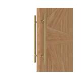 Gold Round Barn Door Handle Set - Front/Back - 24"