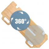 Slide Transfer Board with 360 Turntable - Wood - 4