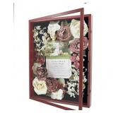 Wood Display Case 31" x 21" x 1-3/4" Mahogony C