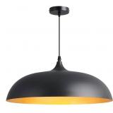 Eustace 18 inch Black and Gold Large Pendant Light