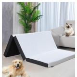 ROXZO Twin Tri-Fold Mattress Topper with Washable