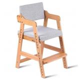 Ezebaby Wooden Adjustable Chair with Cushion - 3 t