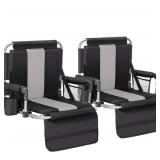 Alpha Camp Stadium Seat Chair for Bleachers with B