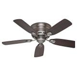 Hunter Low Profile Indoor Ceiling Fan, 42", Antiq
