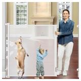 Spaceany Retractable Safety Baby Gate, White, 33.5