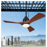 42 Inch Gazebo Fan Plug In - Outdoor 3 Blade IP65