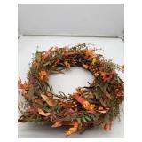 16" Fall Floral Round Wreath