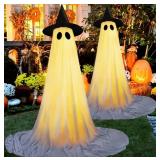 Halloween Ghost Decoration - Outdoor Light Up 2 Pa