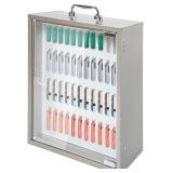 48 Slot Cell Phone Locker - Silver - Approx. 18x14