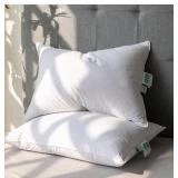 Alanzimo Goose Down Feather Pillows - King Size Se