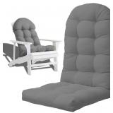 Outdoor Adirondack Chair Cushion Light Gray Model