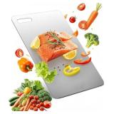 Minadcin Titanium Cutting Board, 18" x 12", Silv