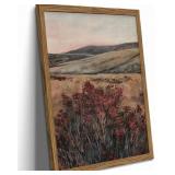 Framed 3D Textured Wall Art, Vintage Landscape Wal