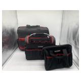 Hautmec 3 piece Heavy-Duty  Rolling Tool Bag Set w