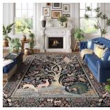 Area Rug - Mid Century Vintage Pattern - Colorful