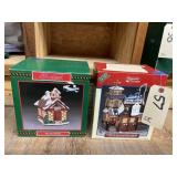 2 Pcs - Christmas Village Restaurant & School