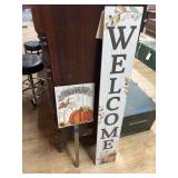 2 Pcs - Welcome Fall Signs