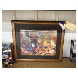 Framed 3-D Deer Wall Art