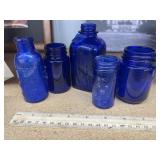 5 - Cobalt Blue Jars