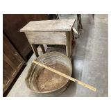 Vintage Wood Shelf 28"L x 12"W x 26"H