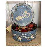 Large Tin w/Sewing Notions