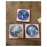 3 Pcs - Bareuther German Plates
