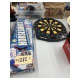 Dart Board & Horse Shoes Game