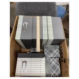 Box of Decorative Storage Boxes & Pic Frames