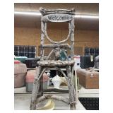 Decorative "Welcome" Chair