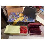 Vintage Jewelry - Leather Pouch - Chocolate Box