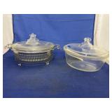 Pyrex Bowls w/Lids & 1 Stand