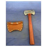 Moore Maker TX Axe in Leather Sheath