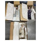 3 Boxes - Ashton Drake Galleries Porcelain Dolls