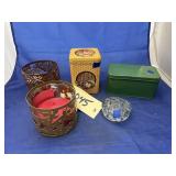 Candle Holders - Flower Frog - Tins
