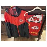 KC Chiefs Sz XL Windbreaker Jacket & Pants