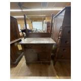 Vintage Vanity 30"L x 18"W x 29"H + Towel Rack